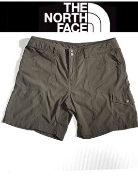 The North Face Ripstop Nylon Shorts Olive Green 10